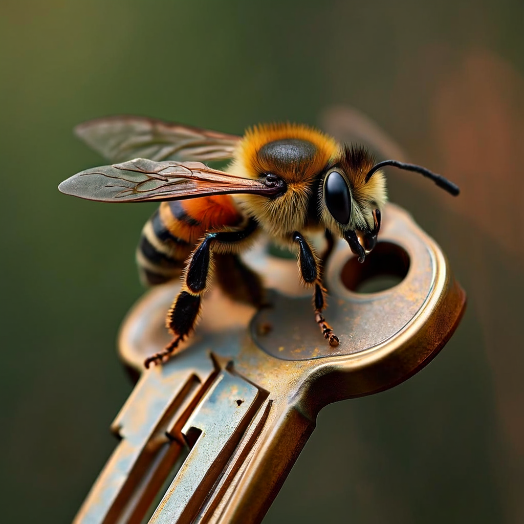 Bee left of key - Baseline
