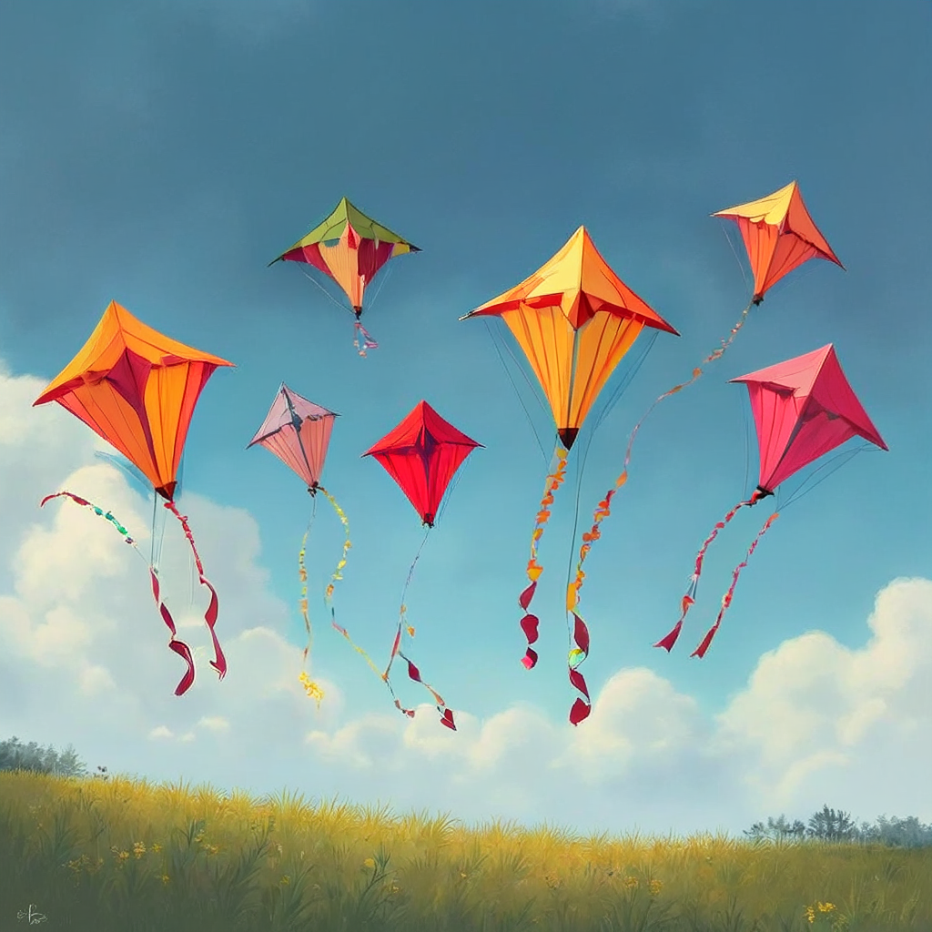 Five kites - Baseline