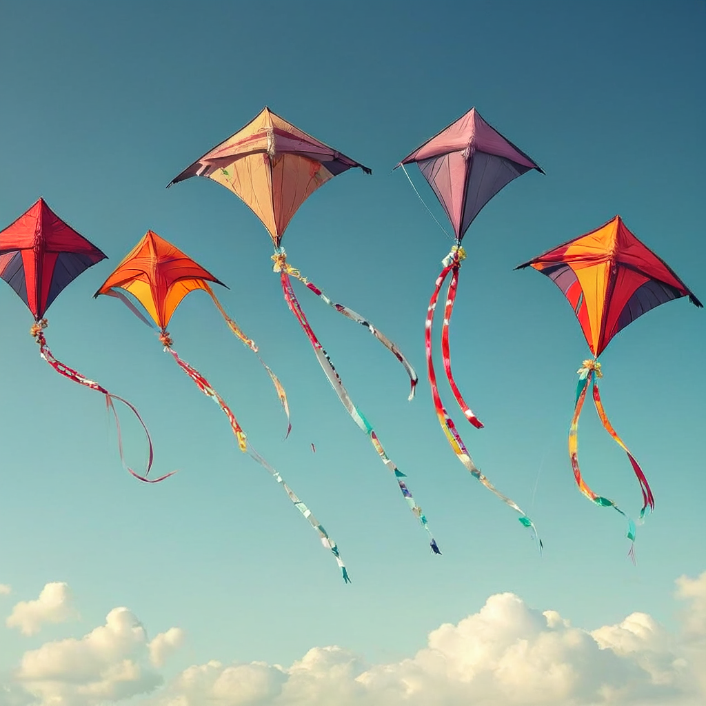 Five kites - Search-Guided