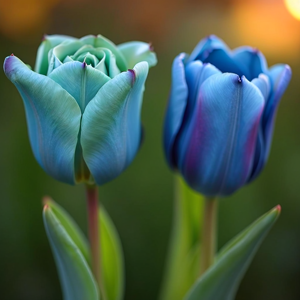 Green rose, blue tulip - Baseline