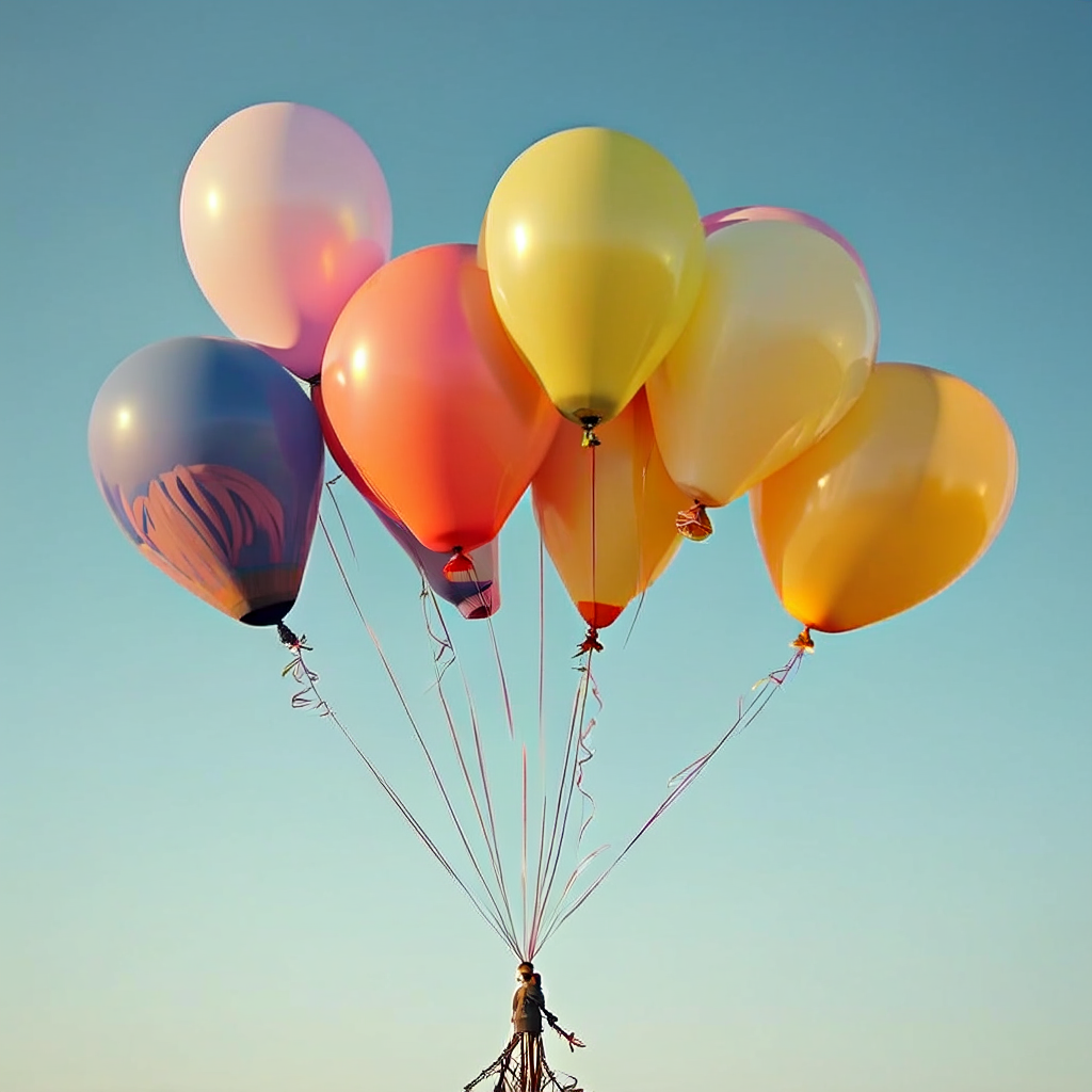 Seven balloons - Search-Guided