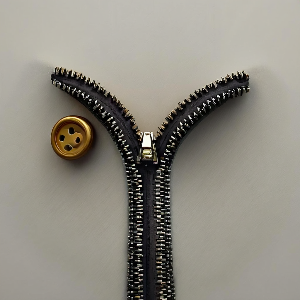 Small button big zipper - Search-Guided