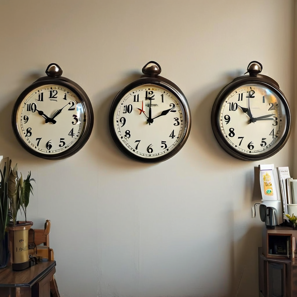 Three clocks - Search-Guided