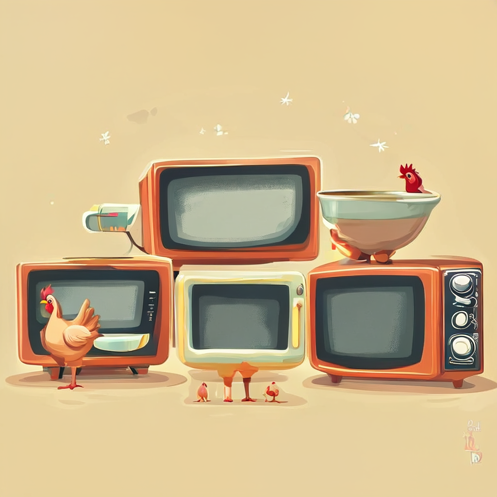 Two bowls three microwaves two chickens - Baseline
